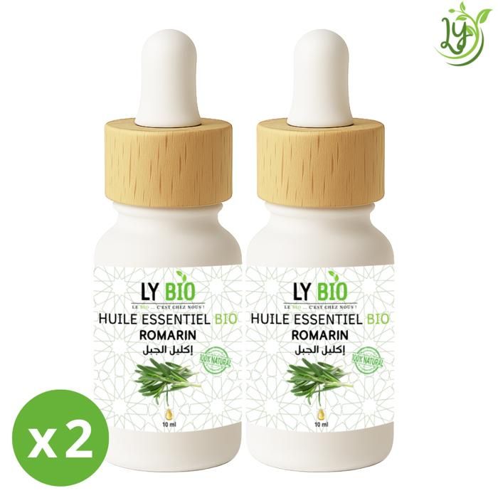 Huile essentielle - LYBIO - Romarin - 10ml - Lot de 2 - Bienfaits multiples