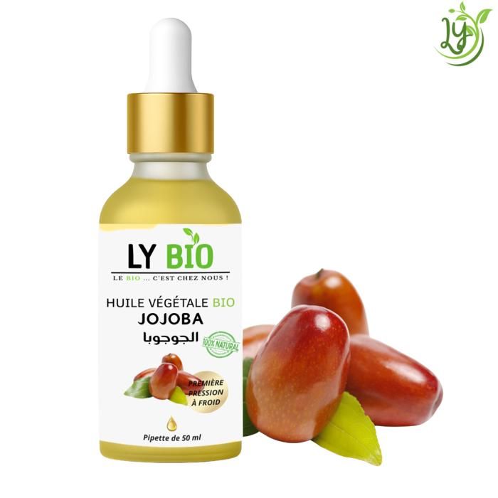 Huile de Jojoba - LYBIO - 50ml - Pipette - Hydratant - Tous types de cheveux