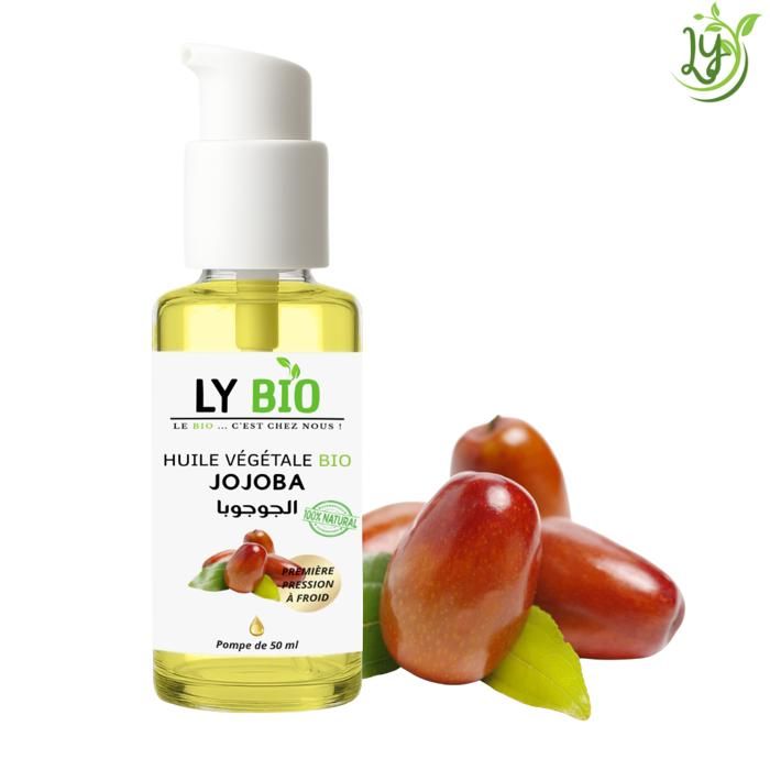 Huile de Jojoba - LYBIO - 50ml - Hydratant - Soin Cheveux - Texture Fluide