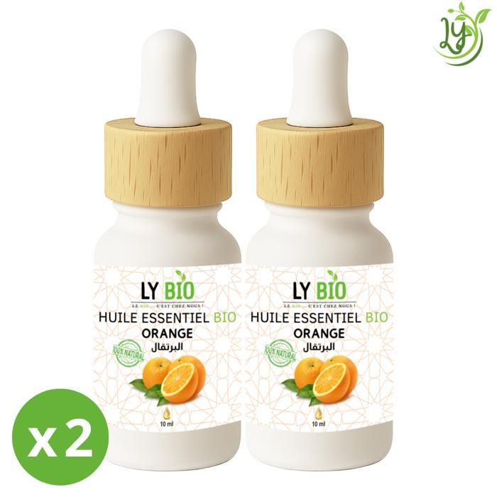 Huile essentielle - LYBIO - Orange douce - 10ml - Lot de 2 - Bien-être quotidien