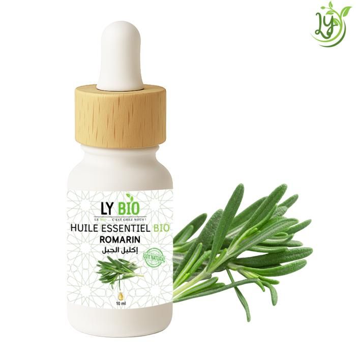 Huile essentielle - LYBIO - Romarin - 10ml - Améliore mémoire - Soulage douleurs musculaires