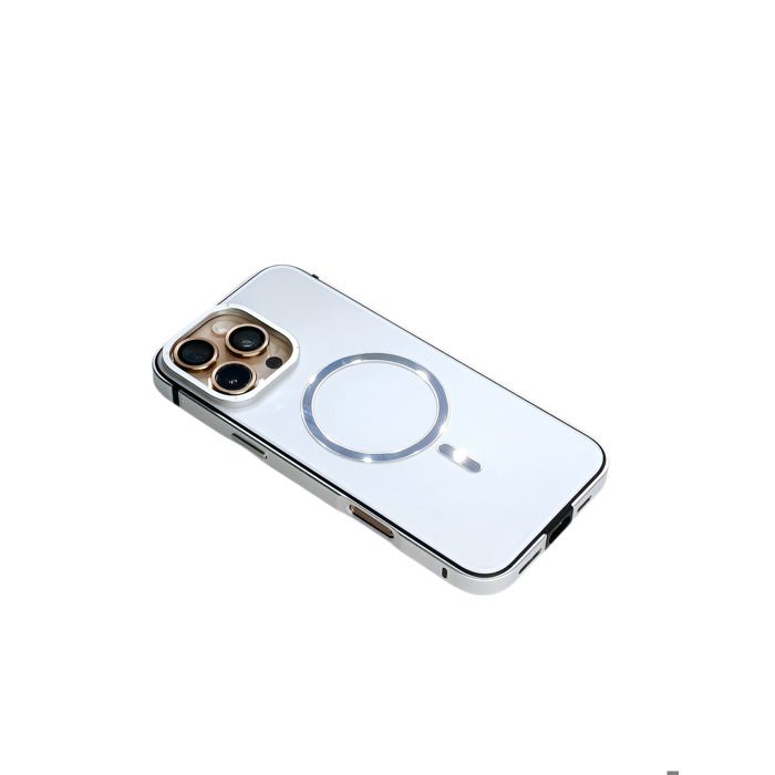 Coque - GENERIC - iPhone 16 Pro Max - Protection maximale - Finitions argentées - Compatible MagSafe