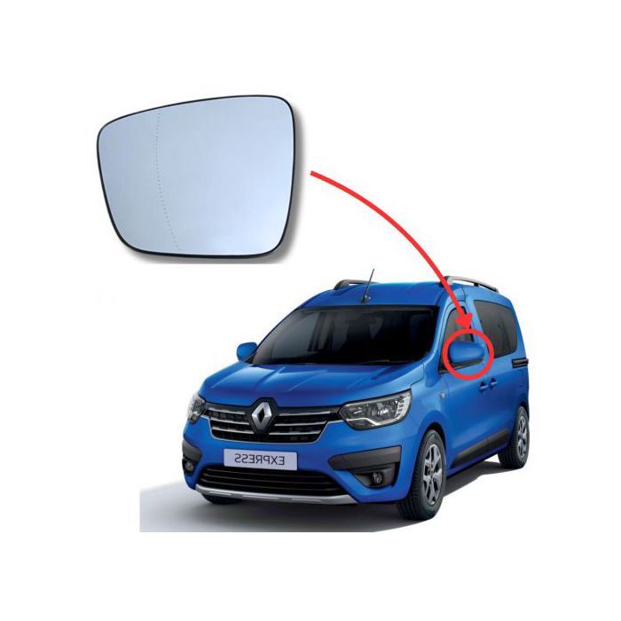 Verre Retroviseur gauche Pour Renault Express 2021+