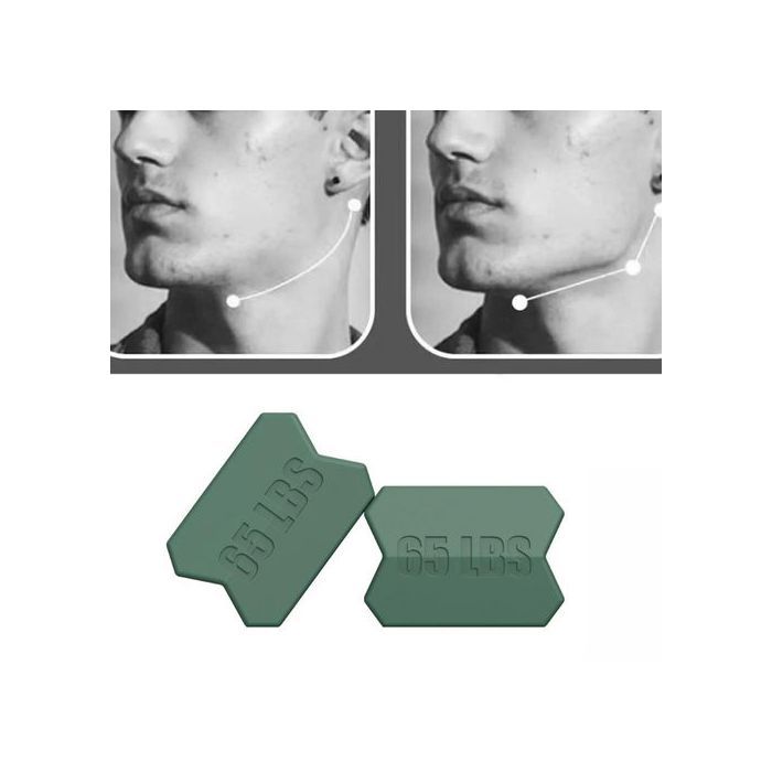 Boule d'entraînement de la mâchoire - GENERIC - 2pcs - Silicone de qualité alimentaire - Vert - Fitness