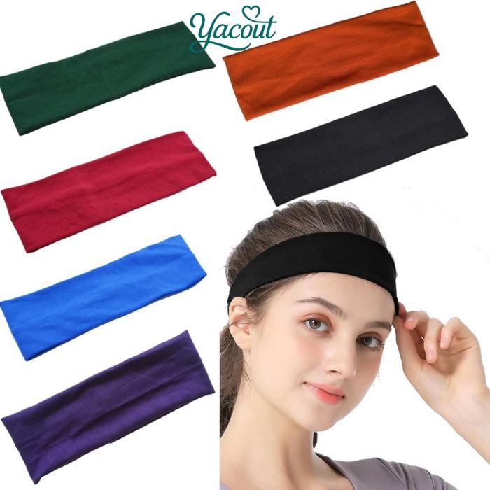 Bandeau sport élastique - Multicolore - Confort optimal - Absorption de la transpiration - Mixte