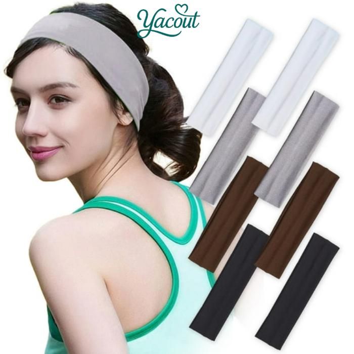 Bandeau de gym - Confort - Multicolore - Élastique - Absorbant