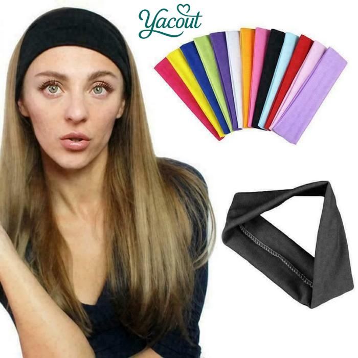 Bandeau sport - Confort - Multicolore - Pour adultes - Mixte