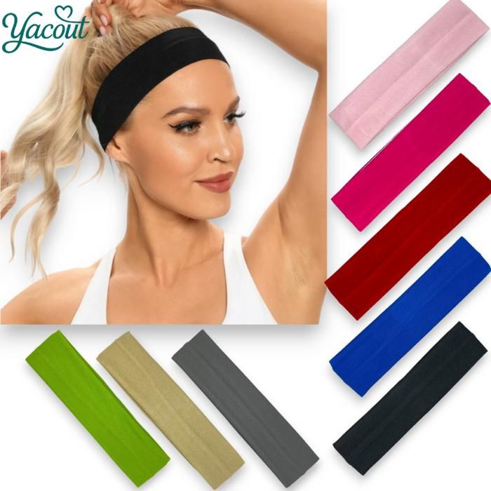 Bandeau de yoga - Multicolore - Extensible - Confortable - Absorbant