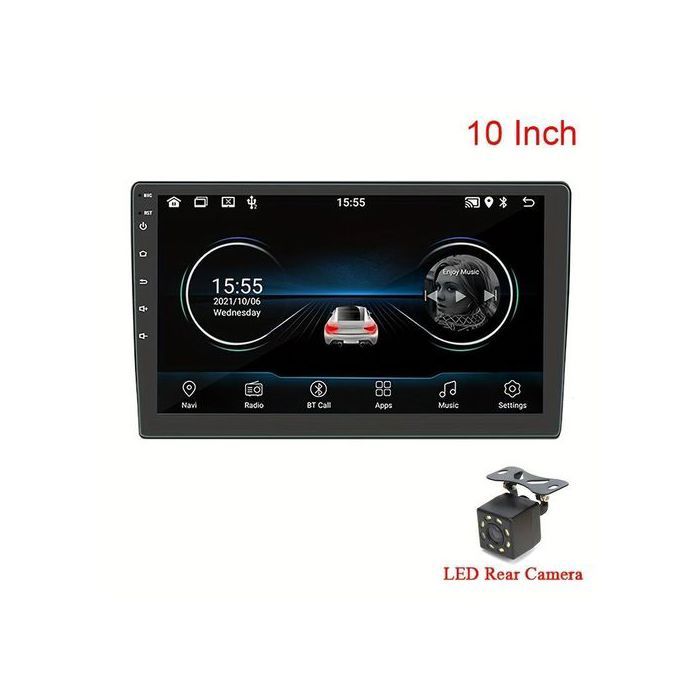 Android 25,65 cm Autoradio Lecteur Multimédia Android Navigateur Voiture Stéréo Radio MP5 12V Haute Qualité 2+32GB Support WIFI FM