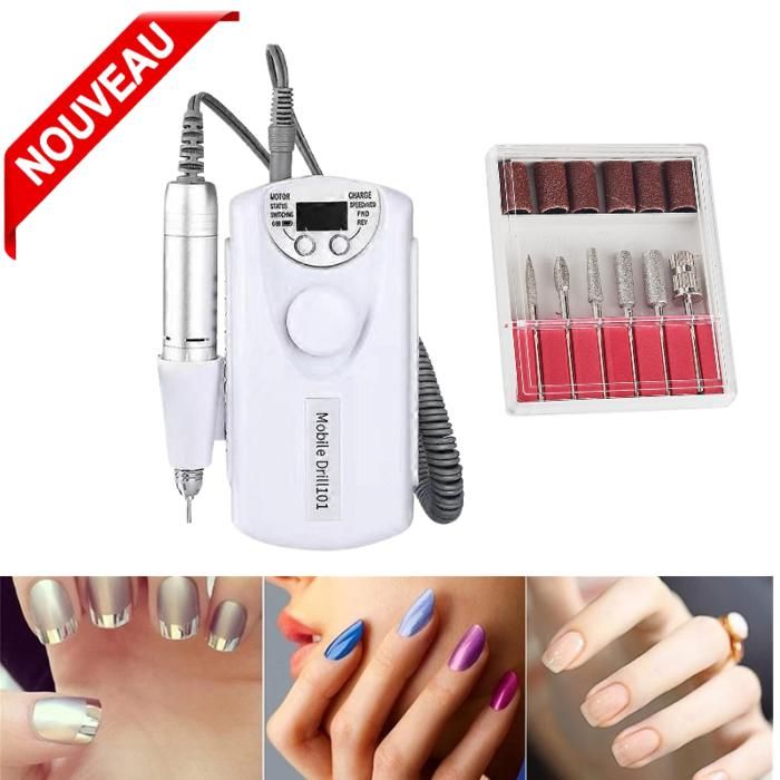 Ponceuse à ongles électrique professionnelle, machine à polir, beige clair,, stylo, polisseuse à ongles, outils de manucure