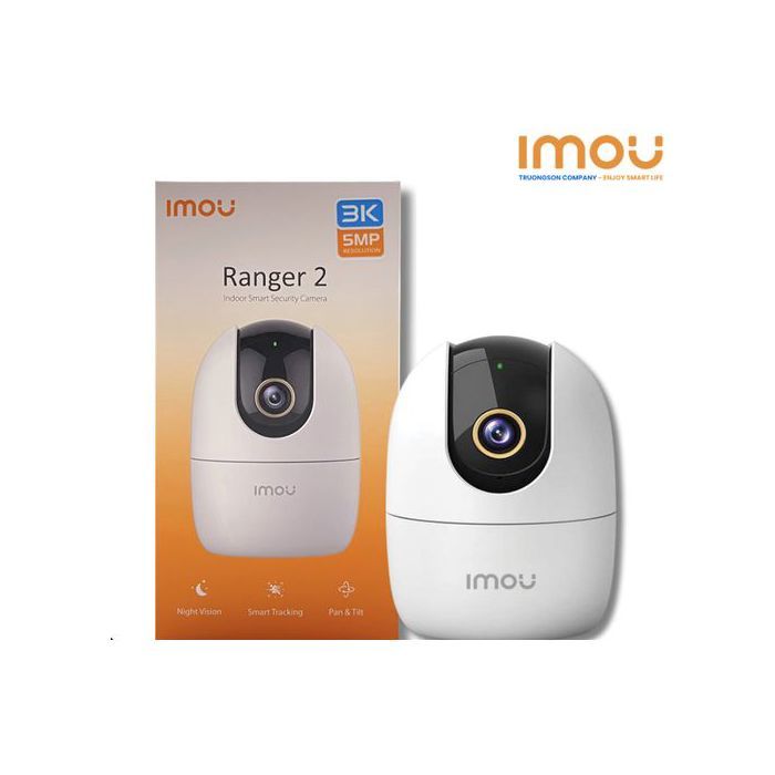Caméra Wi-Fi - IMOU - Ranger 2 - 5MP - Vision nocturne - Couverture 360°