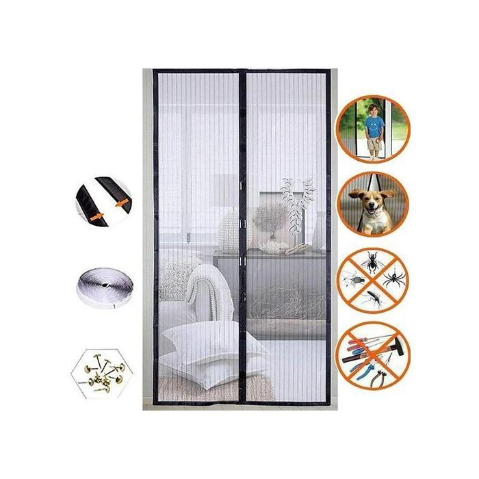 Moustiquaire magnétique pour porte,  rideaux de fenêtre, fermeture automatique, pare-soleil, écran, Textile de maison, jardin