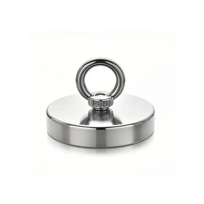 Aimant Néodyme Super Puissant – Terres Rares avec Boulon à Œil Fraisé pour Pêche Magnétique et Récupération