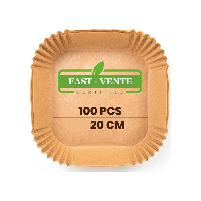 Lot 100 pcs Papier Cuisson Pour Air Fryer, Naturellement Résistant à l'huile