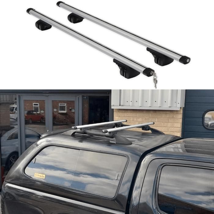 Barres de toit en aluminium réglables – Sécurisées pour voiture 2×135 cm