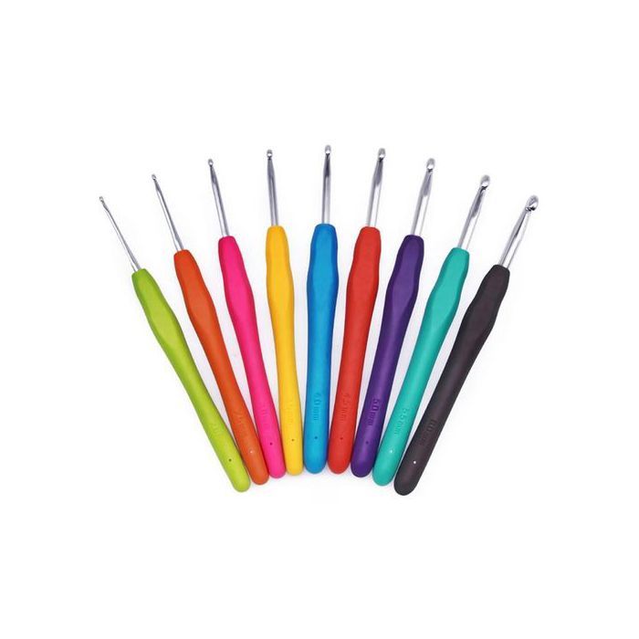 Ensemble de crochets ergonomiques - GENERIC - 9 pcs - Confortable - Oxyde d'aluminium - Antidérapant
