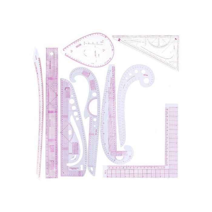 Règles de courbe - GENERIC - 9PCS - Haute qualité - Haute précision - Utilisation polyvalente