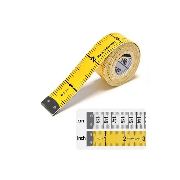 Ruban à mesurer - GENERIC - 1.5m - Double échelle - PVC haute qualité - Rétractable