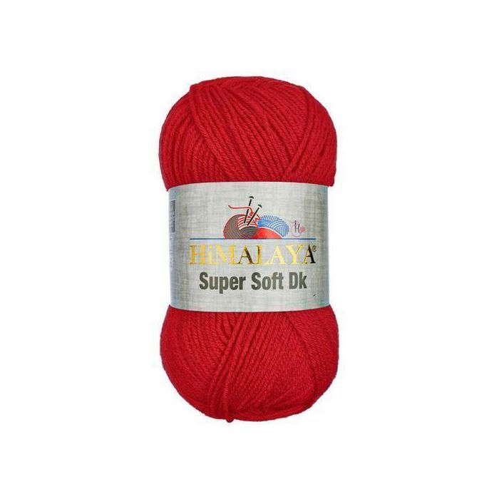 Fil à tricoter - HIMALAYA - SUPER SOFT DK 80710 - Rouge - 100% Acrylique - 100 g, 285 m