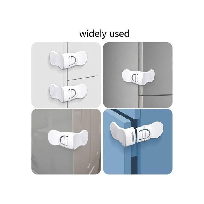 Lot de 5 Bloque-Tiroirs Sécurité Bébé – Pose Facile Sans Perçage – Anti-Pincement – Protection Enfant pour Armoires et Placards