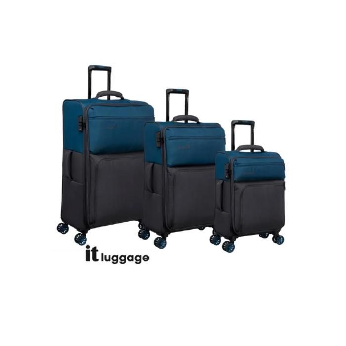Valise Enliven Duo Tone - 46,5cm - Bleu profond - IT LUGGAGE