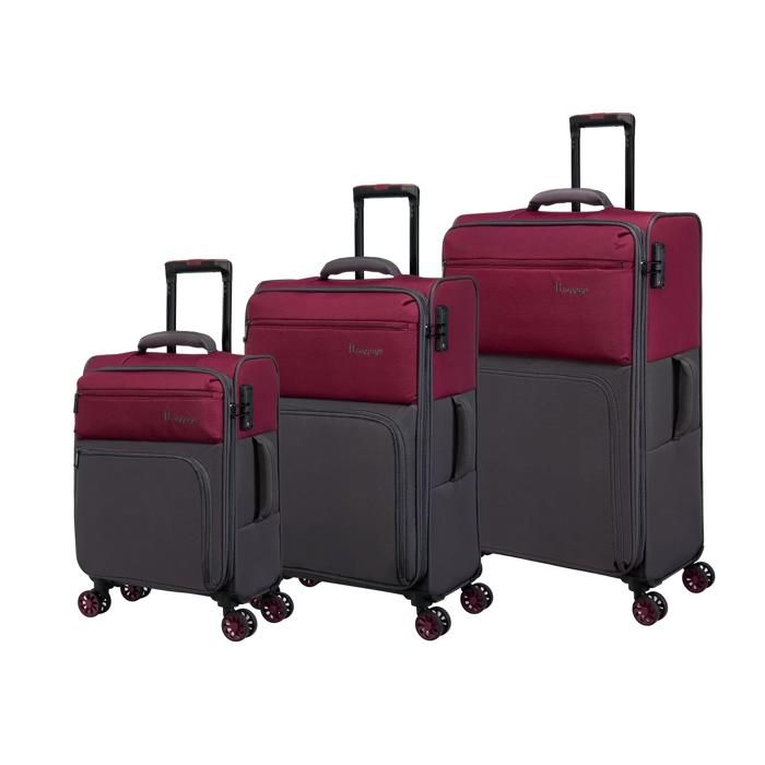 Valise Duo Tone - 79 cm - Bordeaux  - IT LUGGAGE