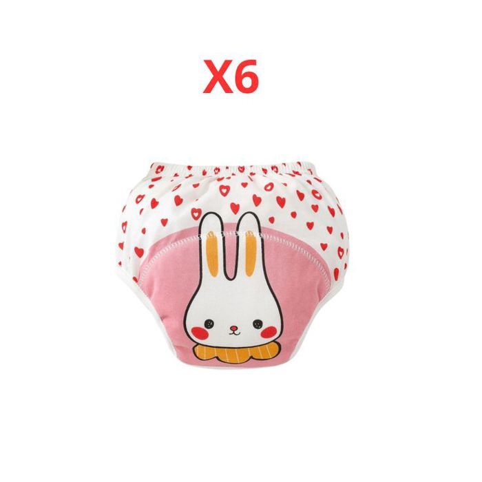Pack de 6 culottes d’apprentissage lavables – Motifs animaux – Enfant 5 ans (100 cm)