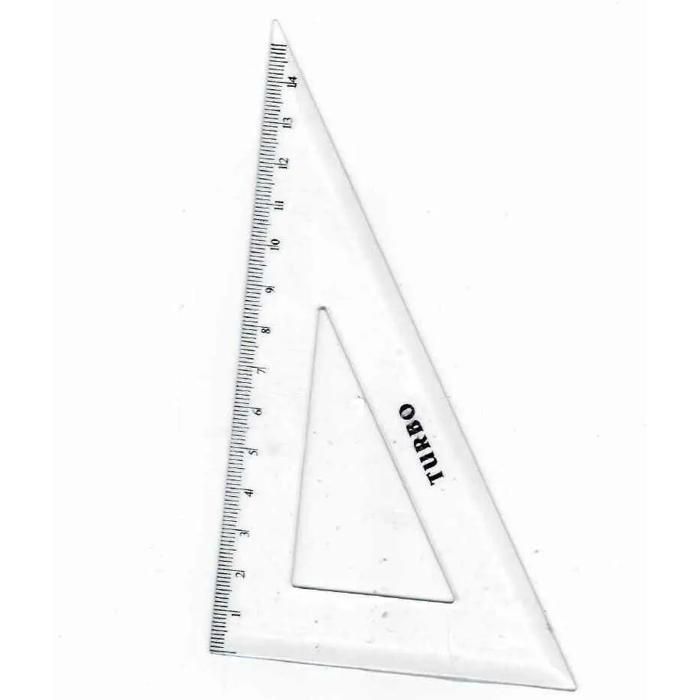 Equerre Cristal 12cm/45D - TURBO