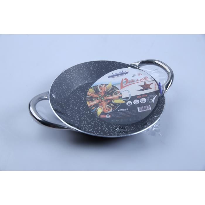 Poêle à paella - TITANIC - 20 cm - Compatible tous feux - Lave-vaisselle - Poignée fixe - Couleur Aléatoire