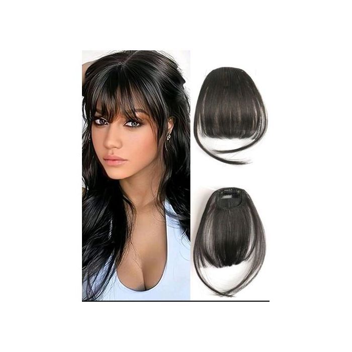 Frange Clip, Extensions de Cheveux Clip, Résistante à la Chaleur, Perruque pour Femme