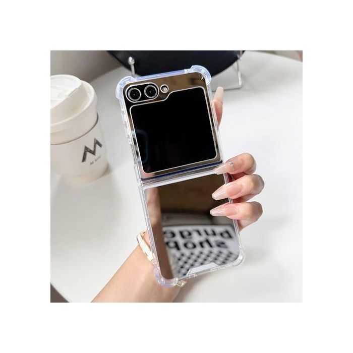 Coque de Téléphone avec Miroir Pour Samsung Galaxy Z Flip 6, Pochette de Portable Antichoc
