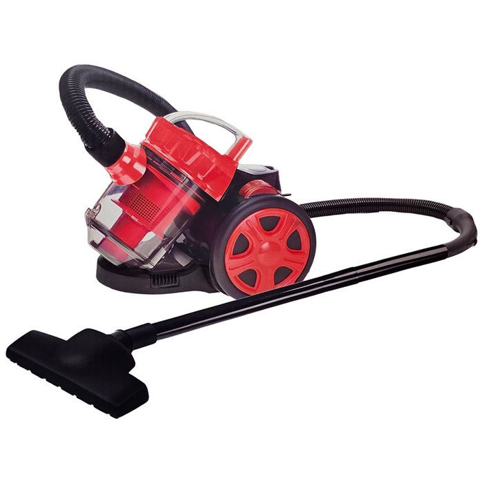 LUXUS - Aspirateur sans sac - CleanPro - 1000 W - Rouge - 1,5 L de capacité