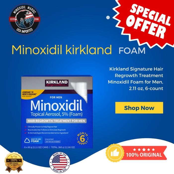 Minoxidil 5% Kirkland Foam – (Mousse)