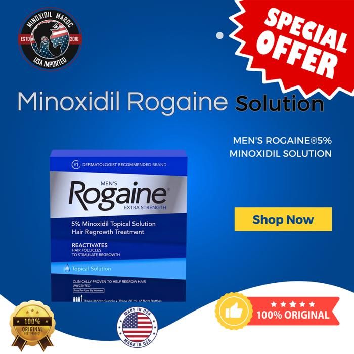 Minoxidil 5% Rogaine For Men Liquid