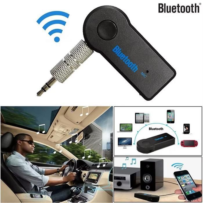 Adaptateur Bluetooth AUX - GENERIC - Récepteur Audio - Bluetooth 4.0 - Portée 10m - Micro intégré