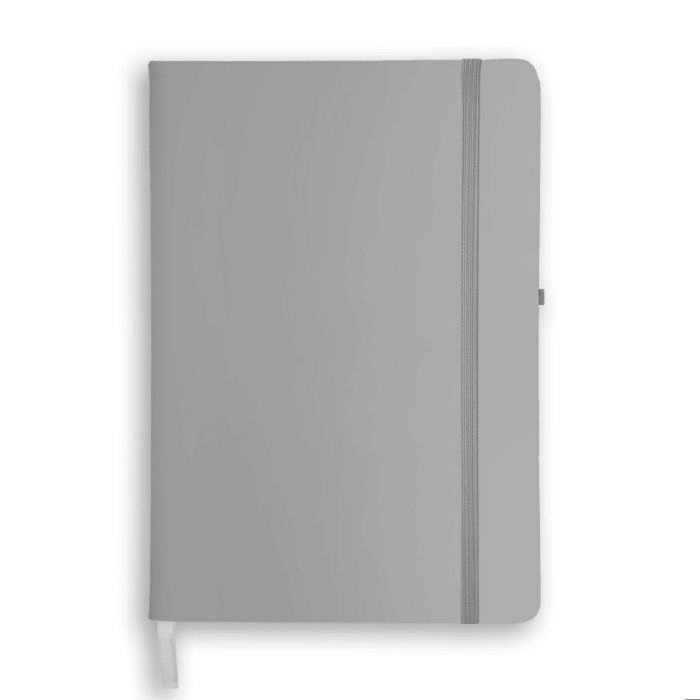 NOTEBOOK A5 SCARLET LINED - Gris