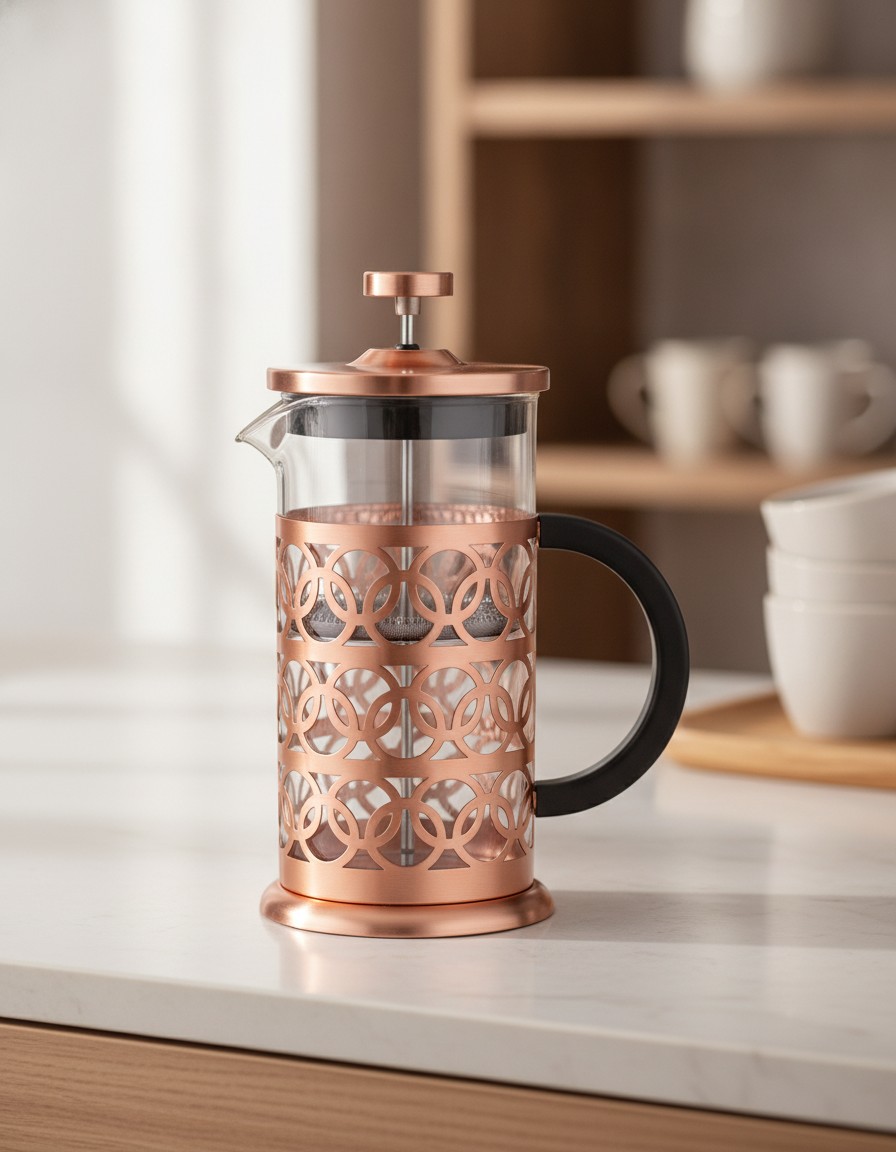 Cafetière à piston - CTM-T600 - 600 ml - Verre - Compatible lave-vaisselle - Motif couleur alèatoire - Marjane Mall - Image 2