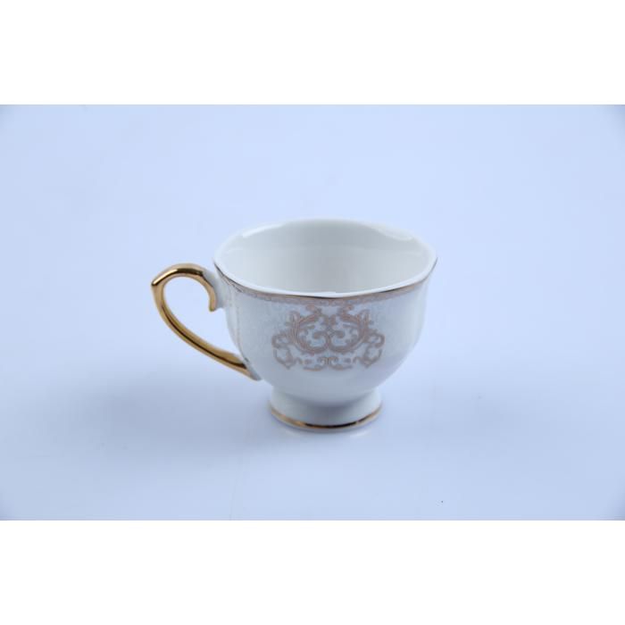 Tasse + sous-tasse - GENERIC - Noblesse - 85 ml - Porcelaine - Élégance - Chic