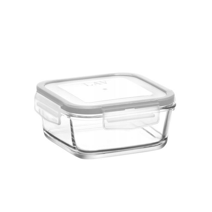 Boîte carrée hermétique en verre 375 ml FRS227