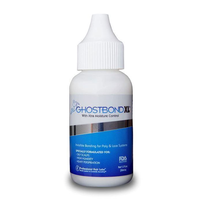 Ghost Bond xl colle Adhésif 38 ml - Collage invisible pour les cheveux en poly et dentelle,colle perruque
