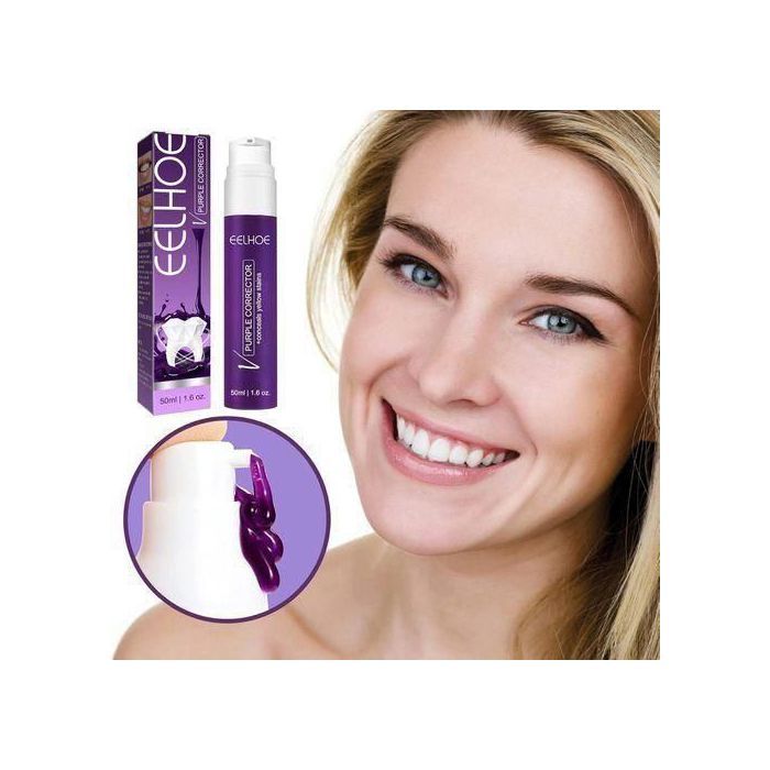 EELHOE Dentifrice Violet pour Blanchir Les Dents, Élimine la Plaque Dentaire