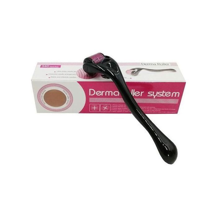 Derma Roller  Rouleau pour hommes et femme pour la barbe, pour la croissance des cheveux 0,5 mm