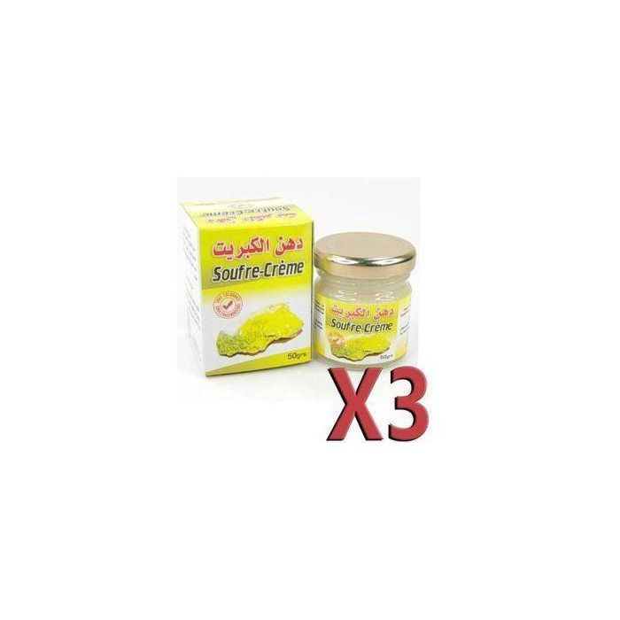 Herbo Ridouane 3 Soufre crème Contre Les Infections Cutanées 50g