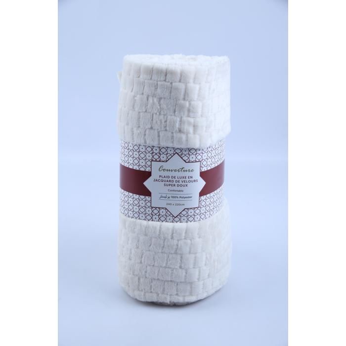 Couverture - GENERIC - G20-BD24 - 240 x 220 cm - 240 GSM - Velours jacquard