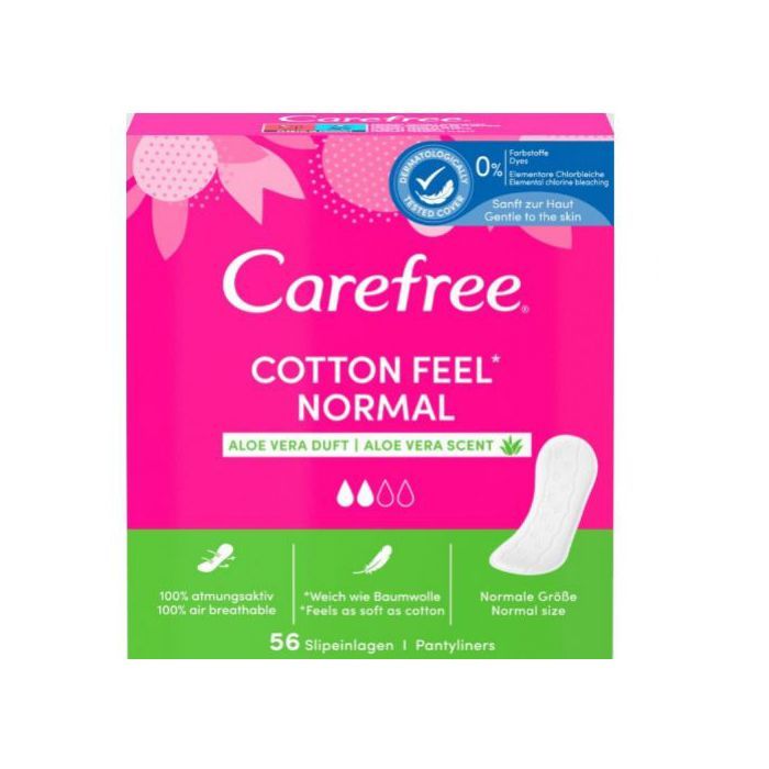 Carefree Protège-slips Cotton Feel Aloe (56 pièces)