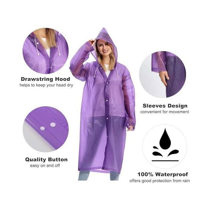 Manteau de Pluie à Capuche Pour Hommes et Femmes Imperméable