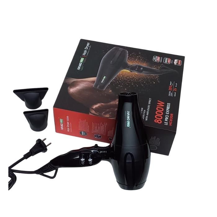 IVANO Pro HC 8800 – Sèche-Cheveux Ionique 8000W pour un Brushing Express et Soin Intégré