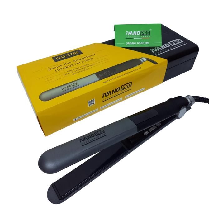 IVANO PRO IVO-5780 – Lisseur Deluxe Nano Pro pour un Lissage Précis et Élégant