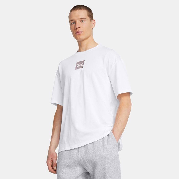 T-shirt - UNDER ARMOUR - Heavyweight SM Box - Col rond - Manches courtes - Coupe ample