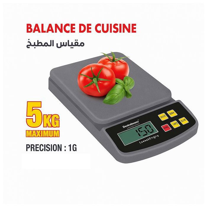 Balance de cuisine électronique 5 Kg Pèse Aliment balance numérique de cuisine